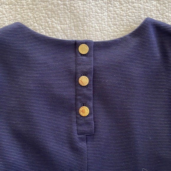 Lilly Pulitzer Charlene Boatneck Navy Dress XS - Picture 5 of 5